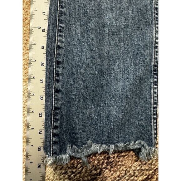 Madewell Jeans Women's Size 25 Cali Demi-Boot Flat w Frayed Hem - Picture 6 of 8